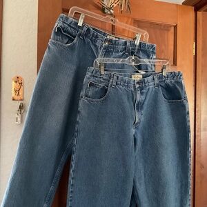 L.L. Bean Jeans 2 Pair Comfort Waist 37x29